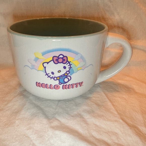 Sanrio Hello Kitty Clouds Ceramic Soup Mug - Picture 1 of 8